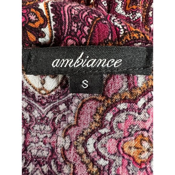 Vintage-Inspired Ambiance Paisley Print Romper S - Picture 16 of 16